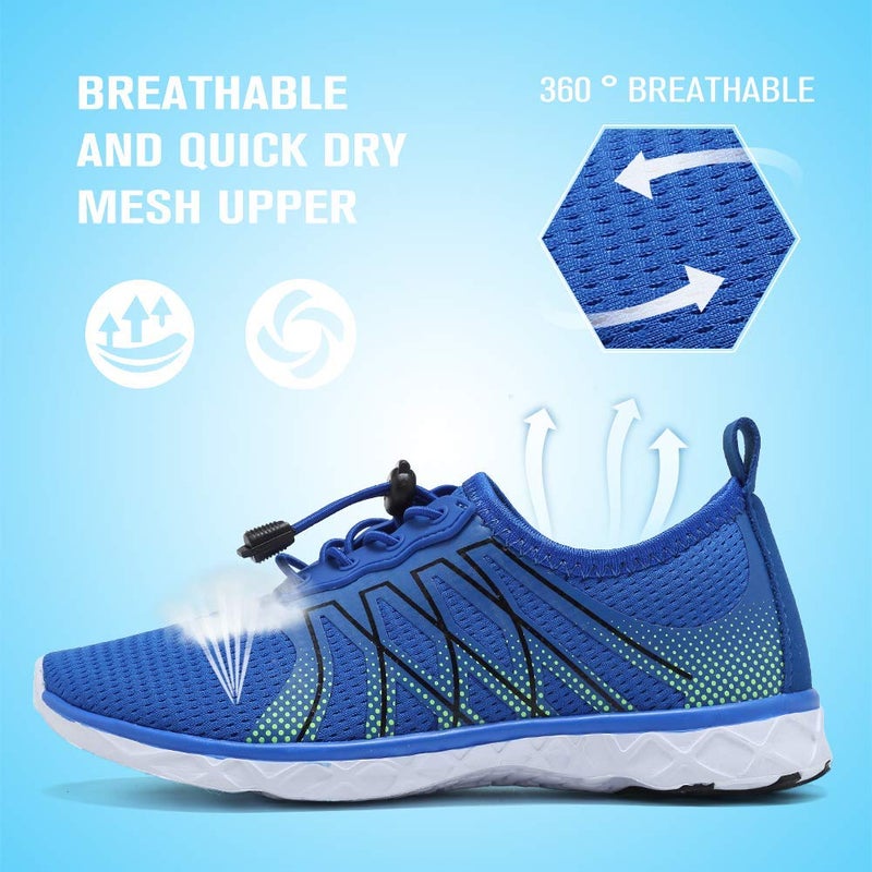 CIOR Kids Water Shoes Boys & Girls Sports Aqua Athletic Sneakers Lightweight Sport Shoes(Little Kid/Big Kid) U1ELJSX005-Deep Blue-25 - Image 5